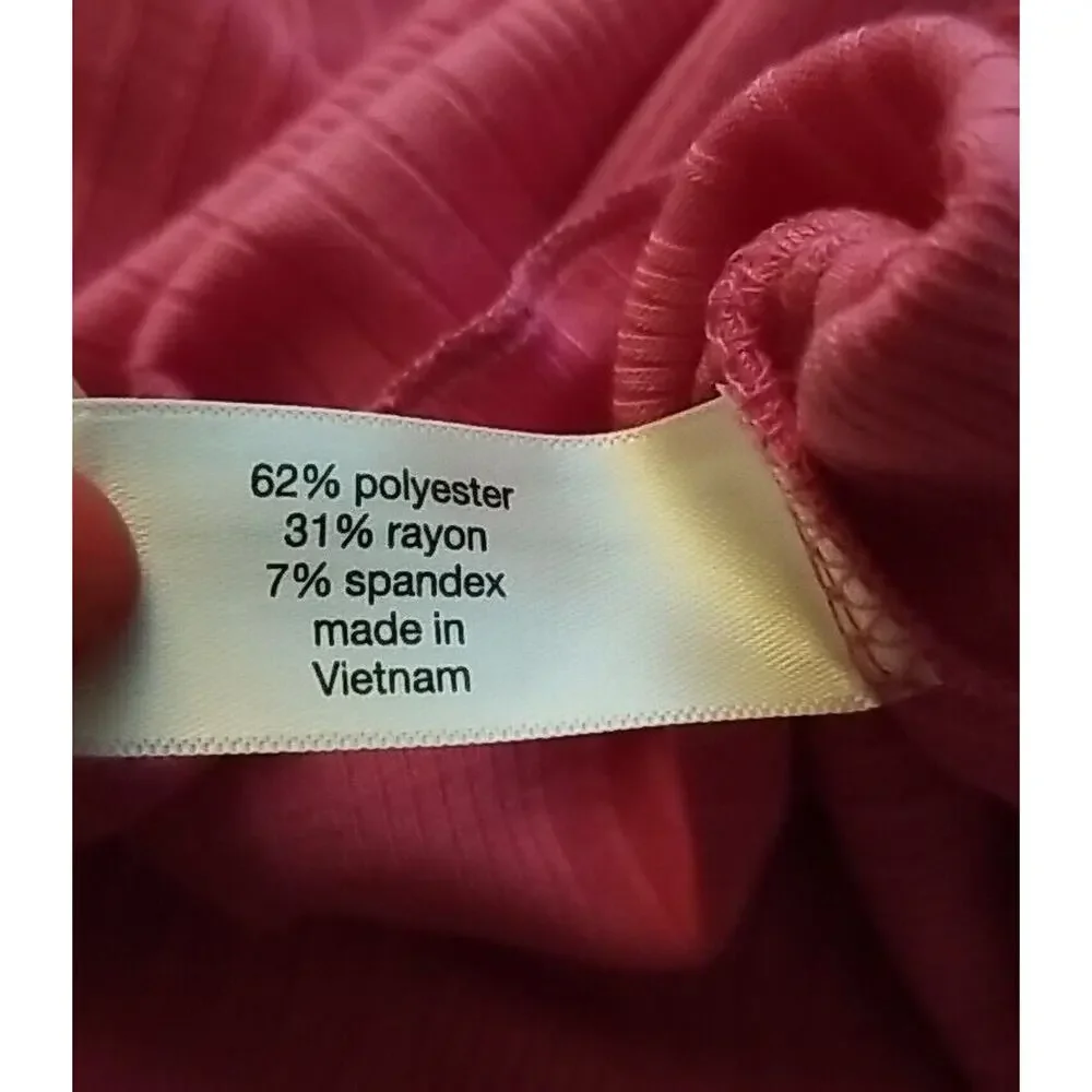 Lane Bryant NWT Womens Short Sleeve Pink Top Button Down Blouse Vneck Size 14/16 - Picture 8 of 9